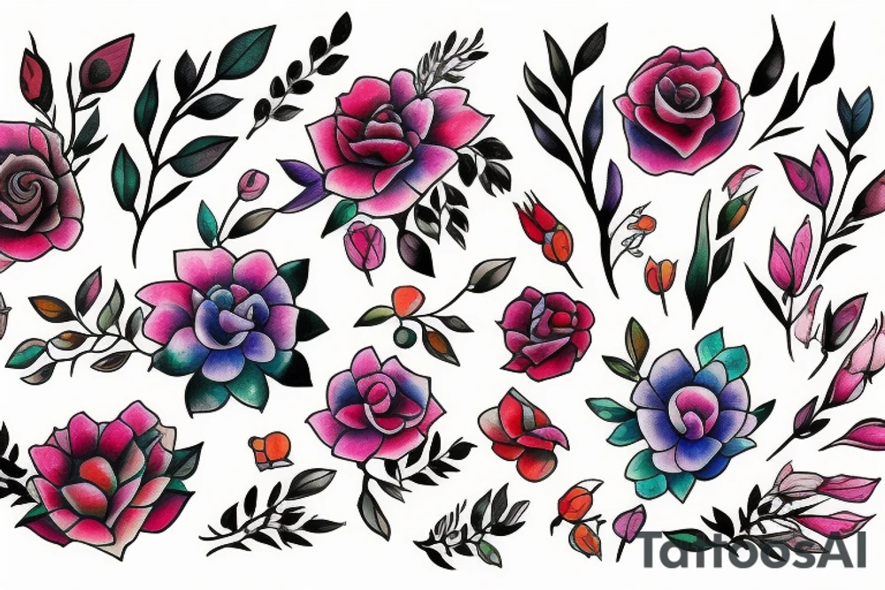 flowers tattoo idea