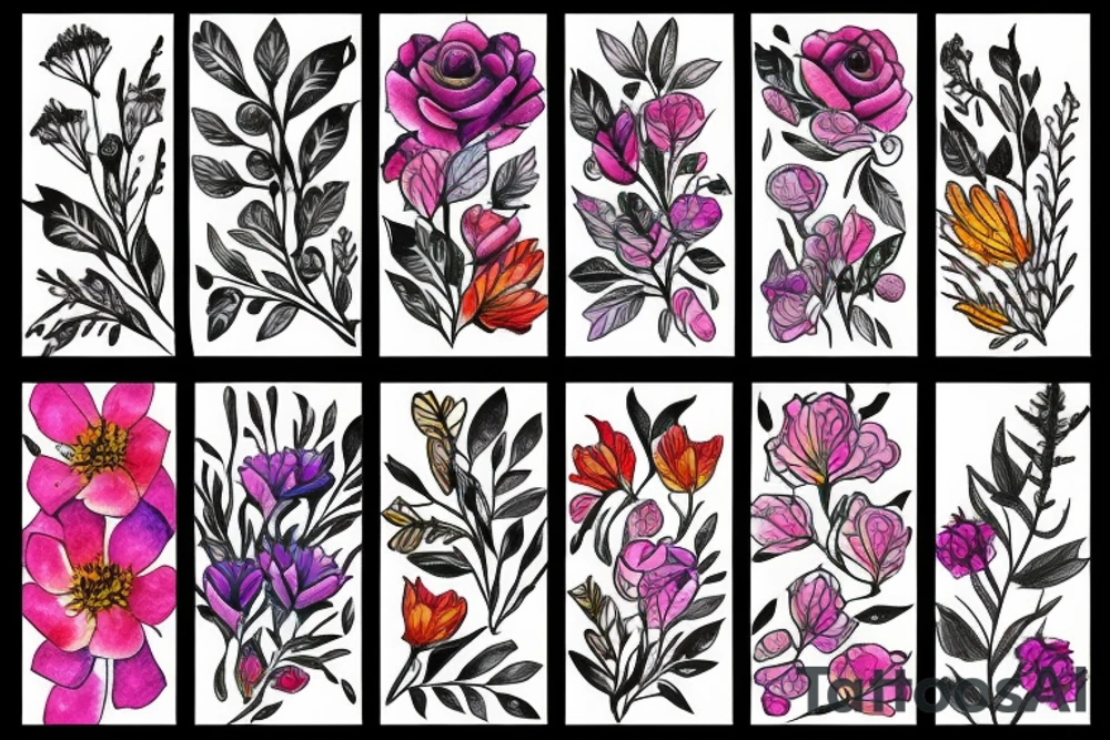 flowers tattoo idea