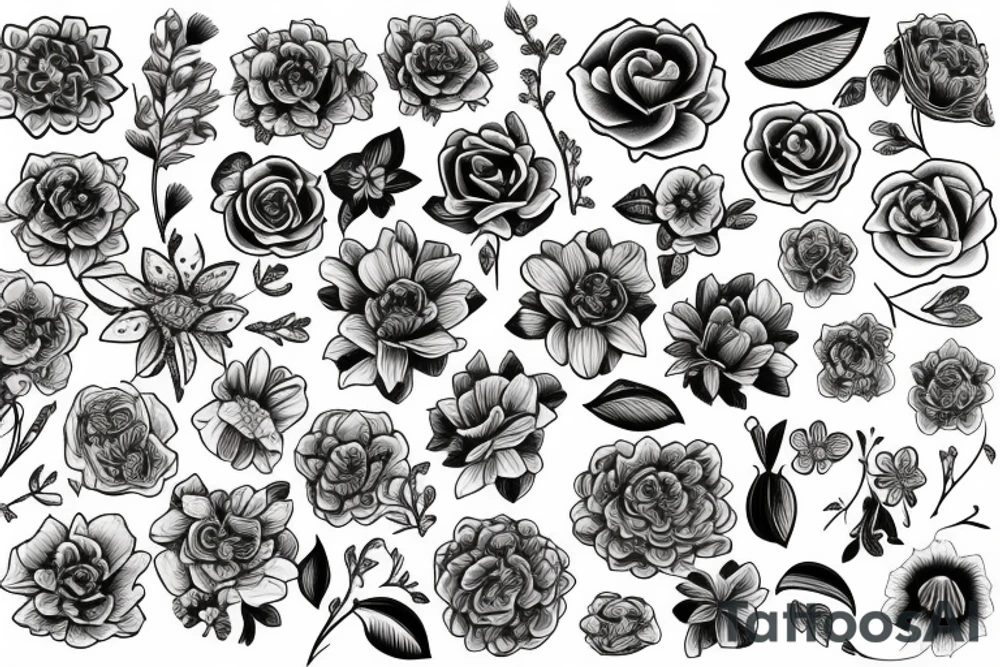 flowers tattoo idea
