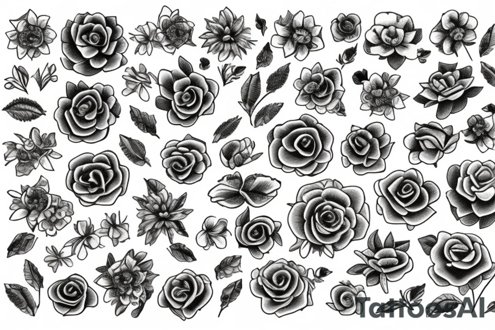 flowers tattoo idea