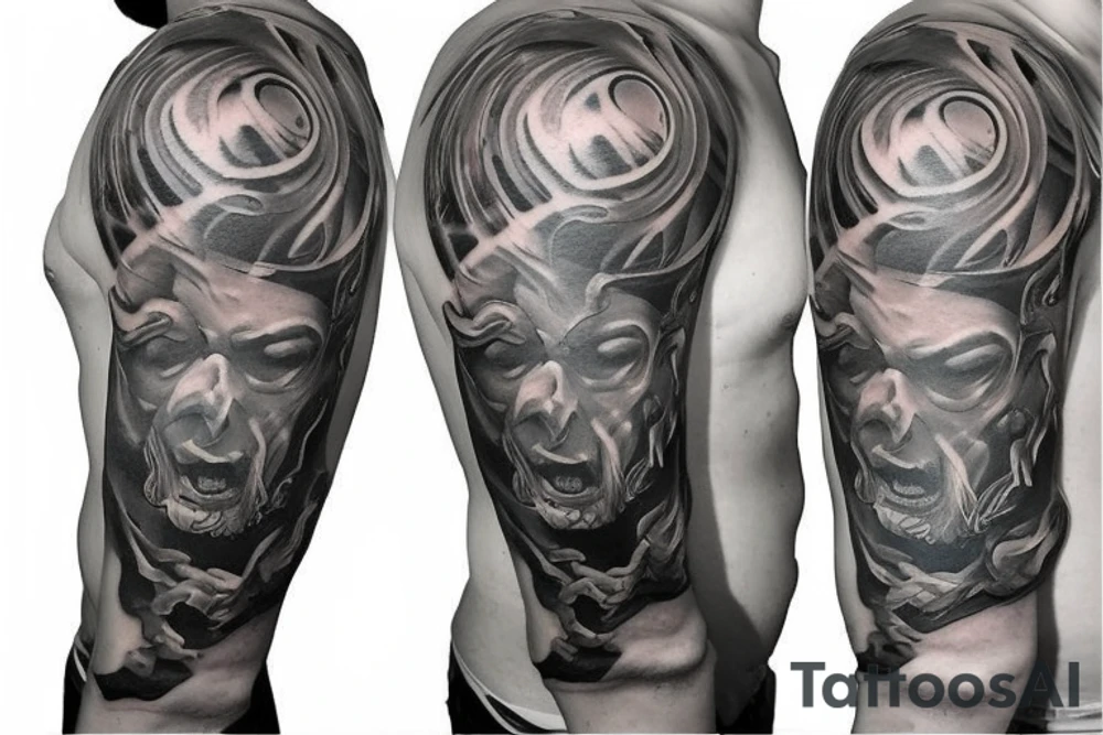 Black bull tattoo idea
