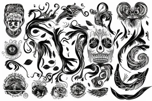 motyw śmierci, choroby demencji, pamięci po bliskiej osobie tattoo idea
