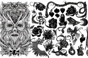 motyw śmierci, choroby demencji, pamięci po bliskiej osobie tattoo idea