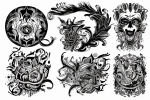 motyw śmierci, choroby demencji, pamięci po bliskiej osobie tattoo idea