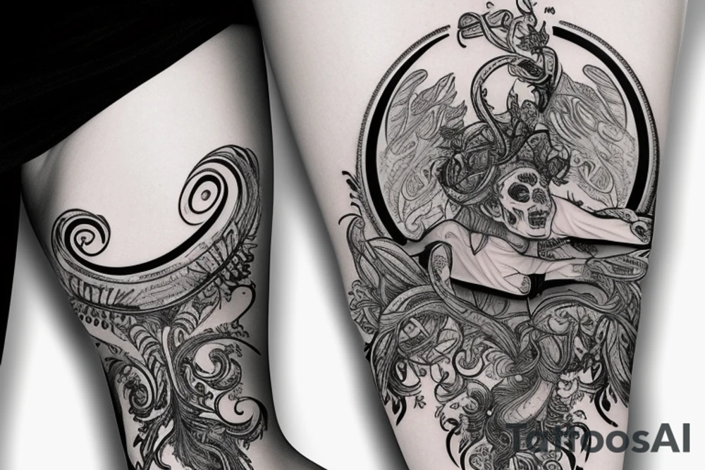 motyw śmierci, choroby demencji, pamięci po bliskiej osobie tattoo idea