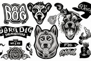 Guard dog tattoo idea