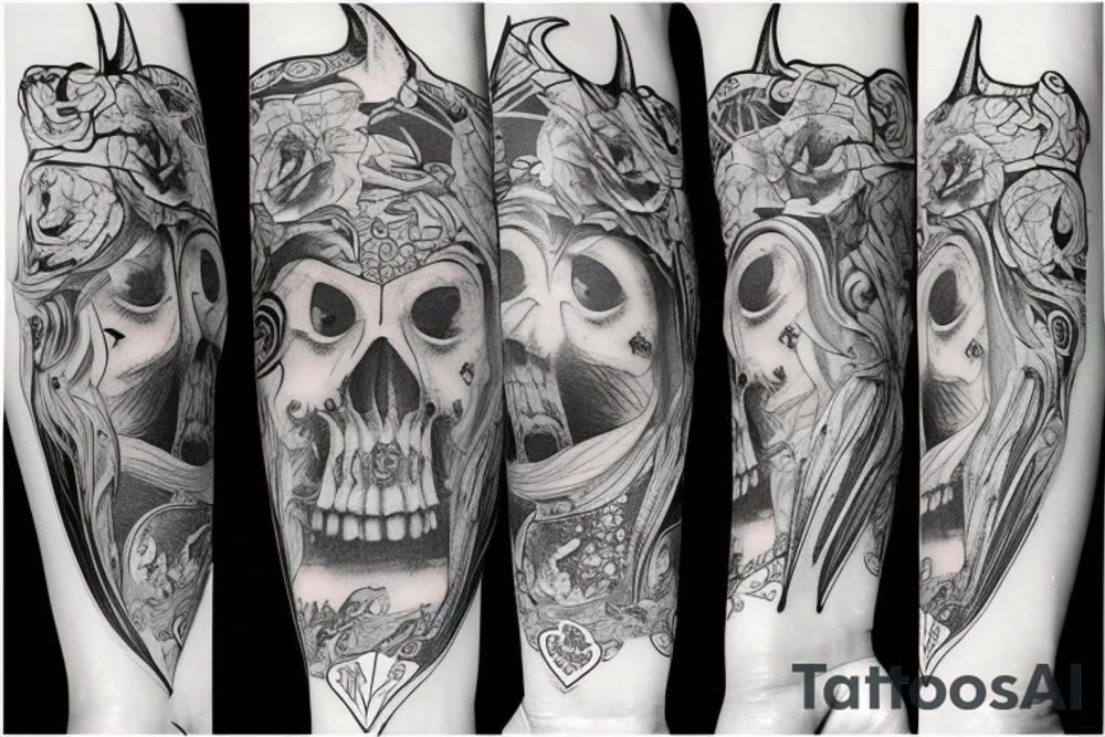 śmierć tattoo idea