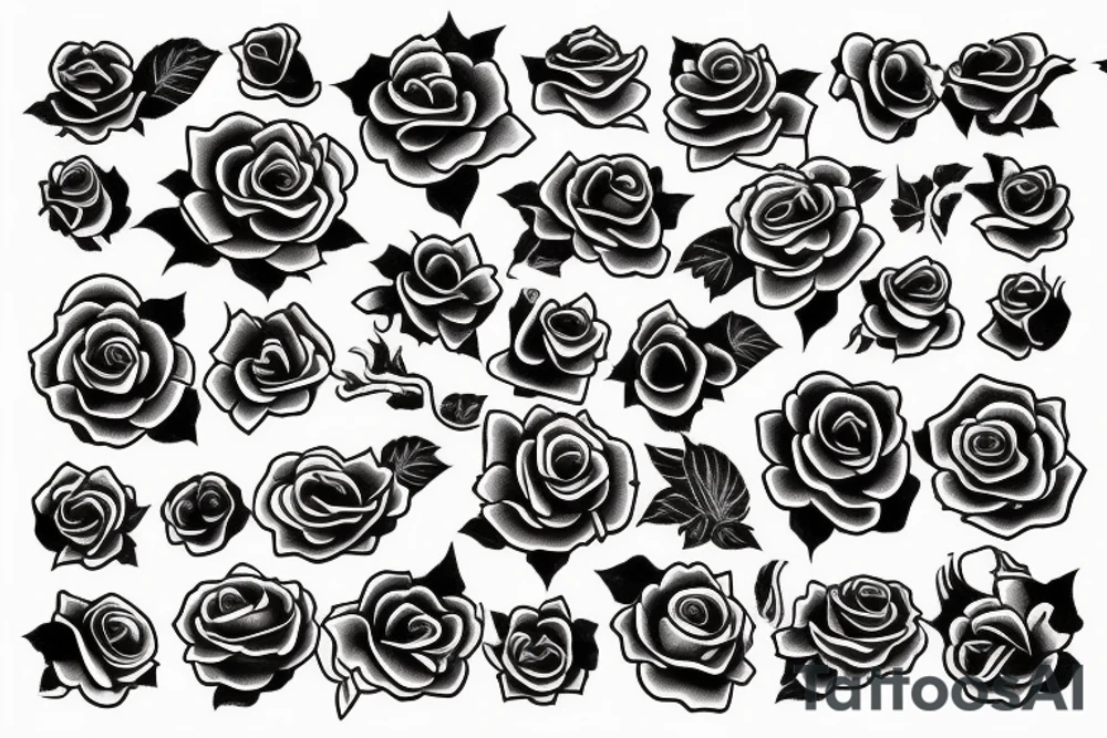 Rose arm tattoo idea
