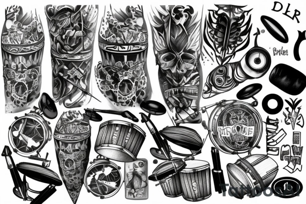 Drums tattoo idea