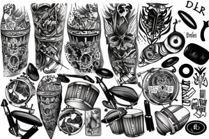 Drums tattoo idea