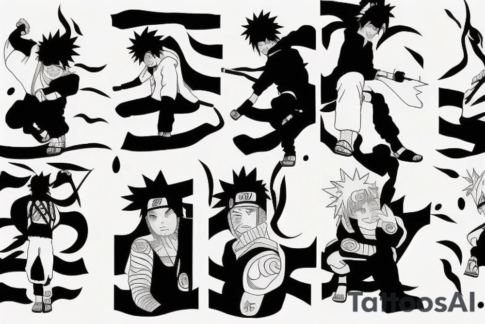 Naruto and sasuke tattoo idea