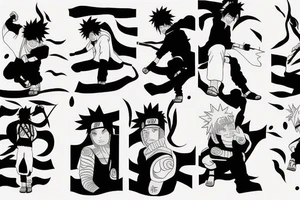 Naruto and sasuke tattoo idea