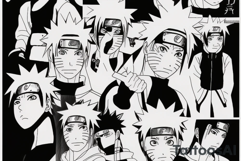 Naruto and sasuke tattoo idea
