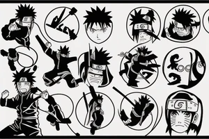 Naruto and sasuke fight tattoo idea