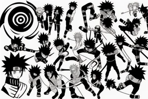 Naruto and sasuke fight tattoo idea