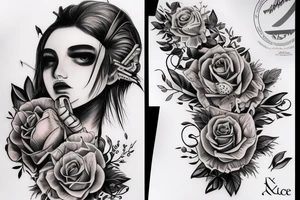 Lew na klacie tattoo idea