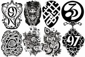 number nine tattoo idea