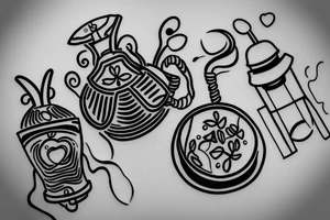 Simple Moka Pot tattoo idea