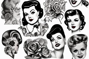 Jessica Fletcher pin up tattoo idea