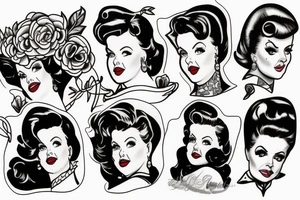 Jessica Fletcher pin up tattoo idea