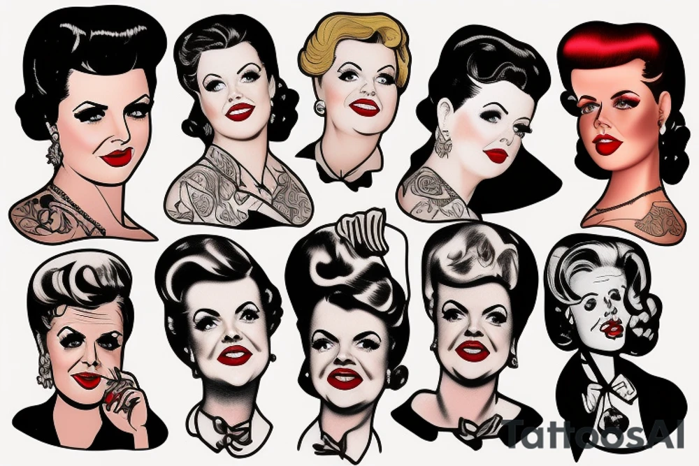 Jessica Fletcher pin up tattoo idea
