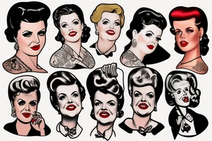 Jessica Fletcher pin up tattoo idea