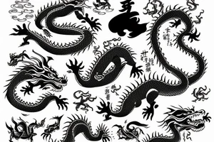 Japanase dragon tattoo idea