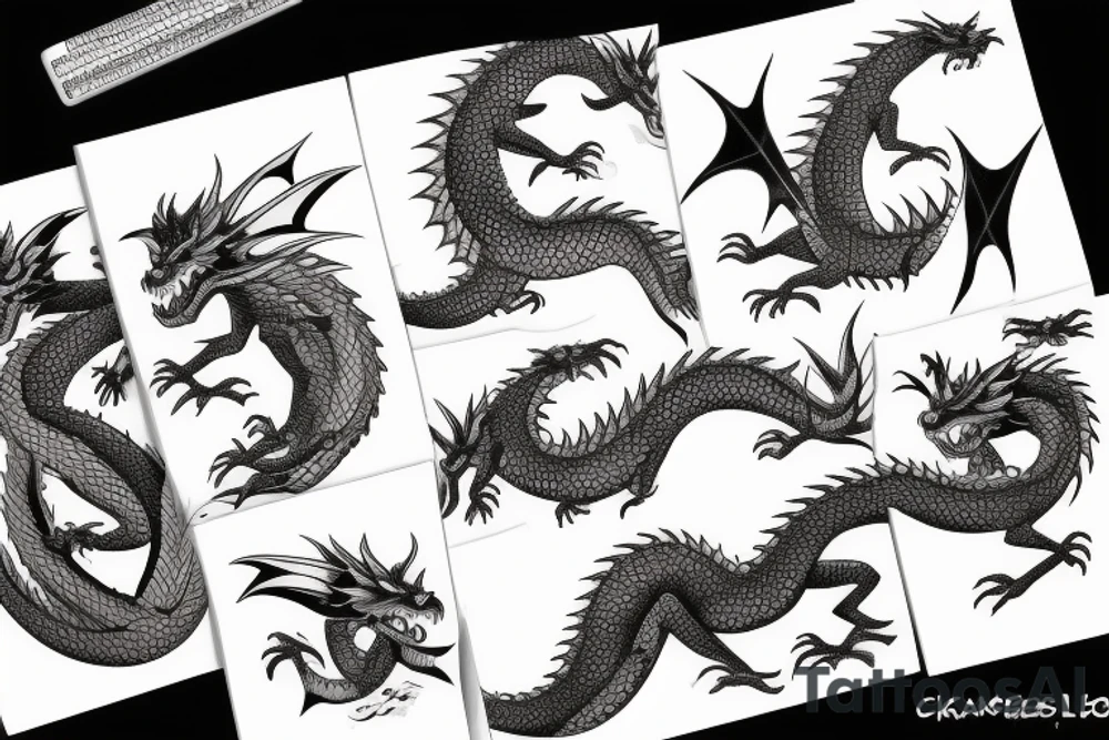 Japanase dragon tattoo idea