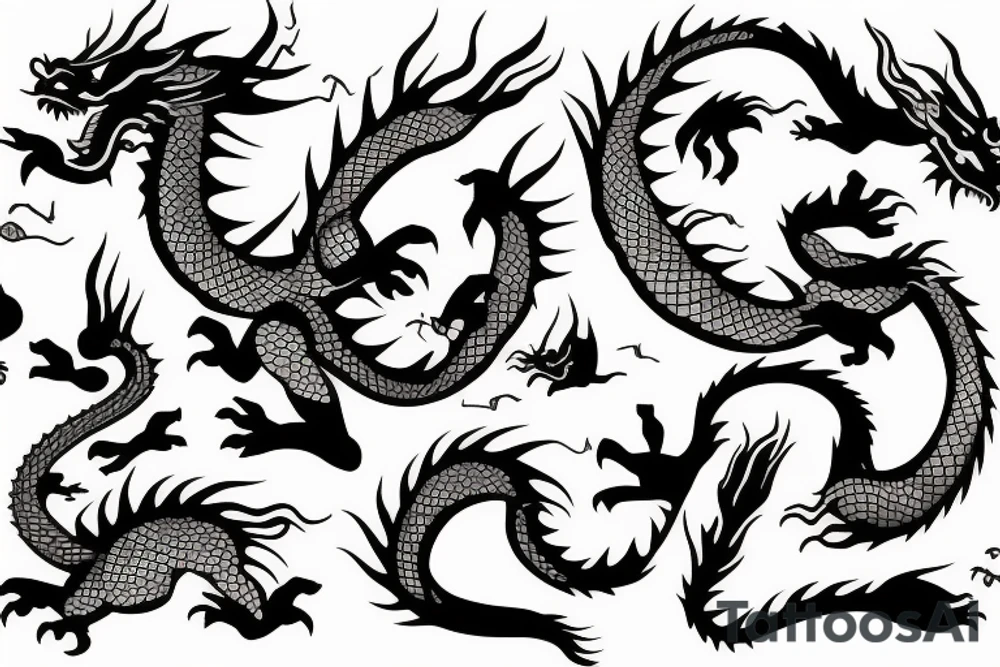 Japanase dragon tattoo idea