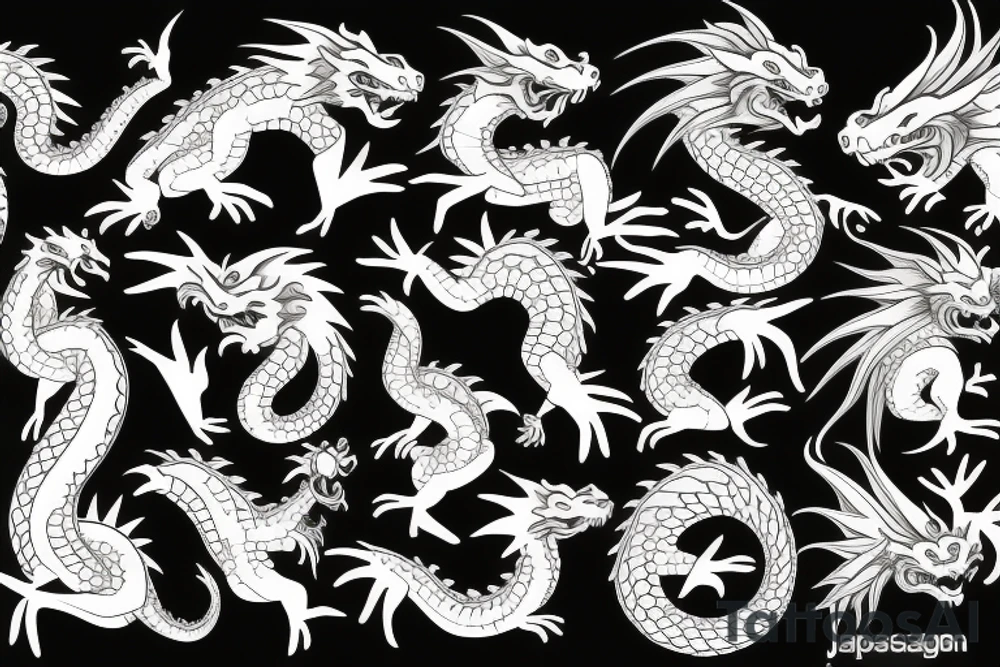 Japanase dragon tattoo idea