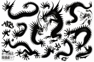 Japanase dragon tattoo idea