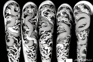Japanase dragon tattoo idea