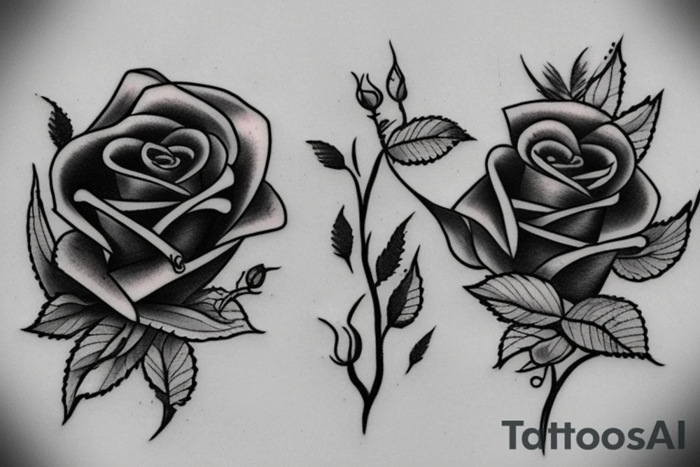 Couple tattoos dated 4 years a rose to represent growth initials w and m tattoo idea Couple tattoos dated 4 years a rose to represent growth initials w and m tattoo idea