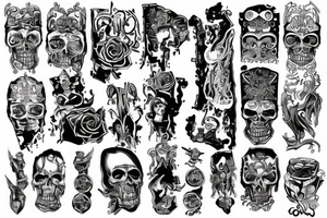 muzyka metal tattoo idea