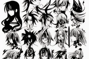 i wish i had an anime tattoo tattoo idea