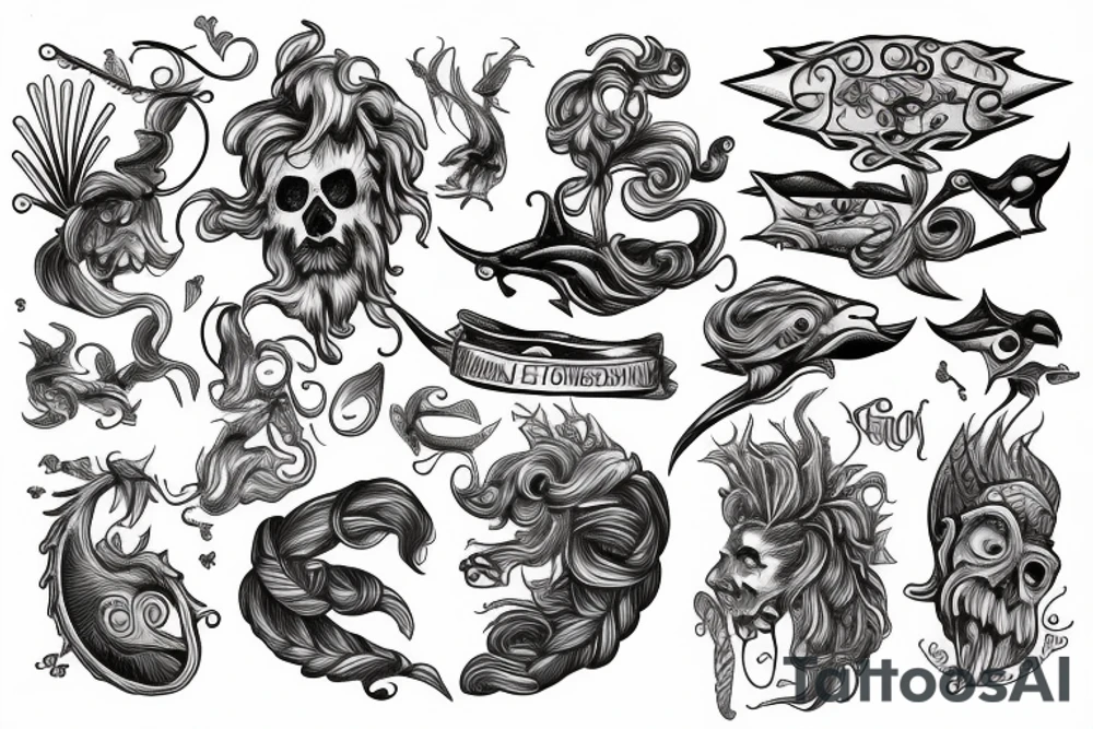 Poseidon tattoo idea