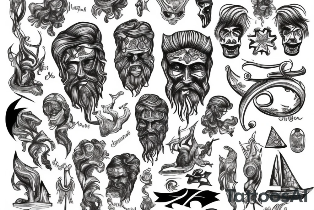 Poseidon tattoo idea