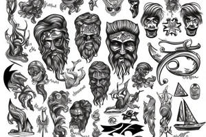 Poseidon tattoo idea