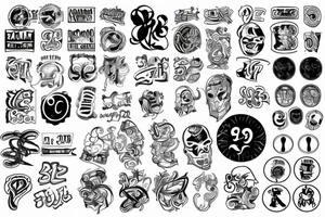 999 number tattoo idea