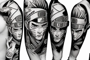 Samurai naruto tattoo idea
