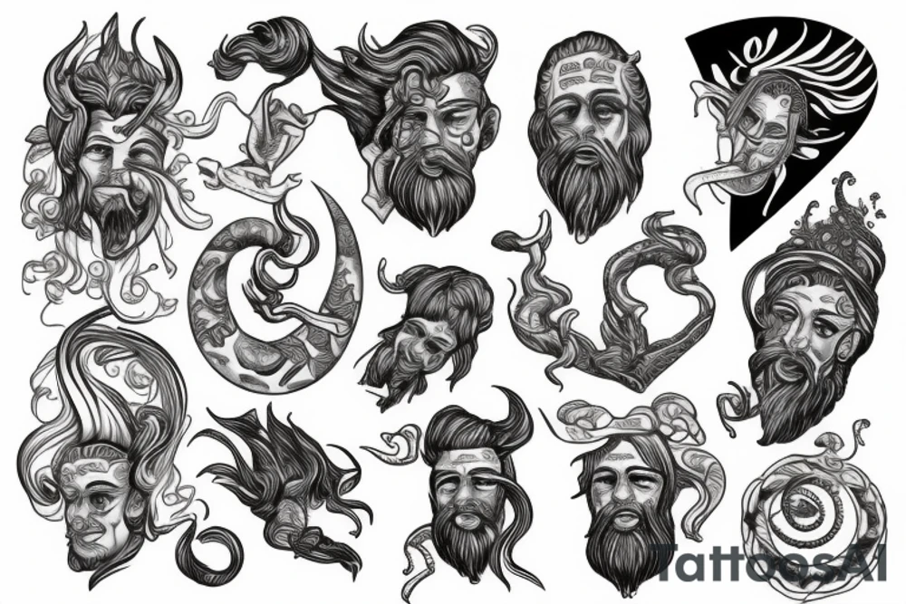 Poseidon tattoo idea