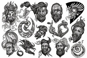 Poseidon tattoo idea
