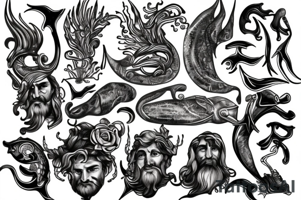 Poseidon tattoo idea