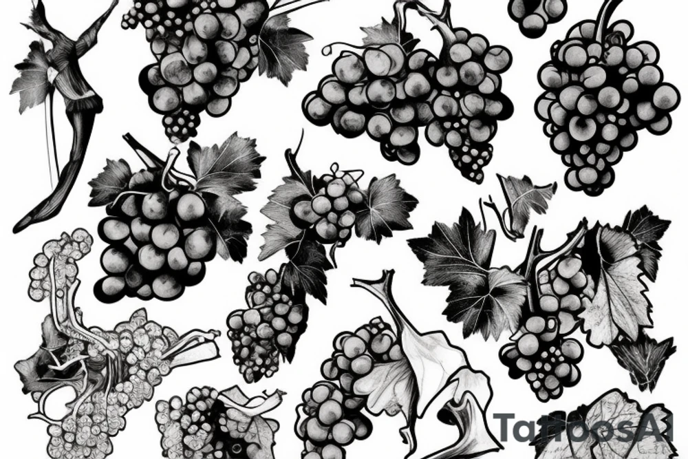money in the grape tattoo idea