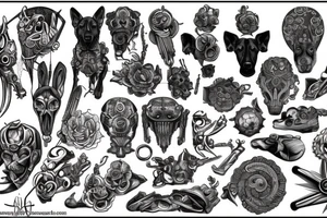 German sheppard tattoo idea