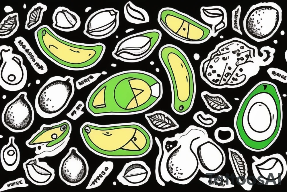 Avocado tattoo idea