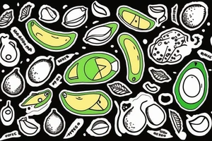 Avocado tattoo idea