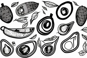 Avocado tattoo idea