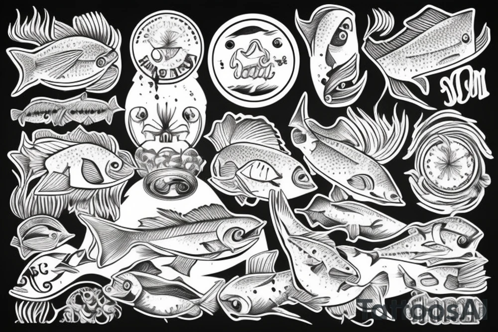 Fisch old school tattoo idea
