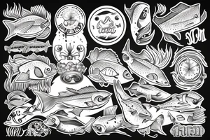 Fisch old school tattoo idea